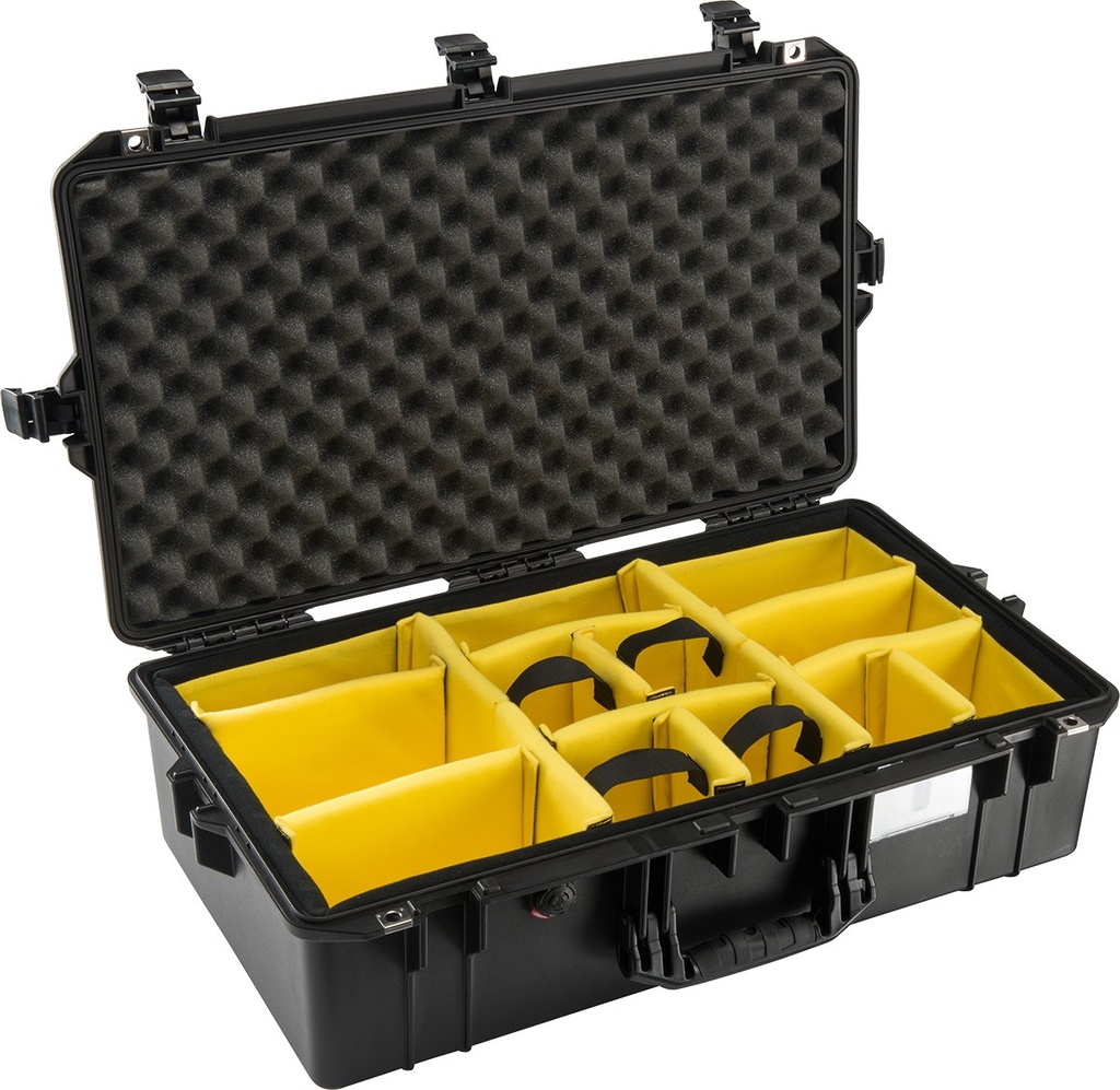 [016050-0040-110] PELICAN 1605AirWD (Padded Dividers) Black CLOSEOUT