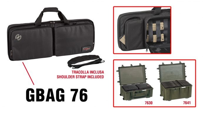 [GBAG 76] EXPLORER CASES GBAG 76 Internal L765 x W352 x D135 mm Padded Gun Bag, (for Cases 7630-7641 and 7814), 20769