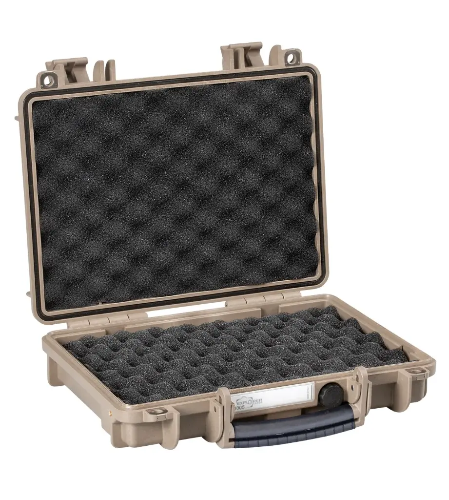 [3005.DCV] EXPLORER CASES 3005.DCV Internal L300 x W210 x D58 mm with Convoluted Foam, No Wheels, Desert Sand Case 16975