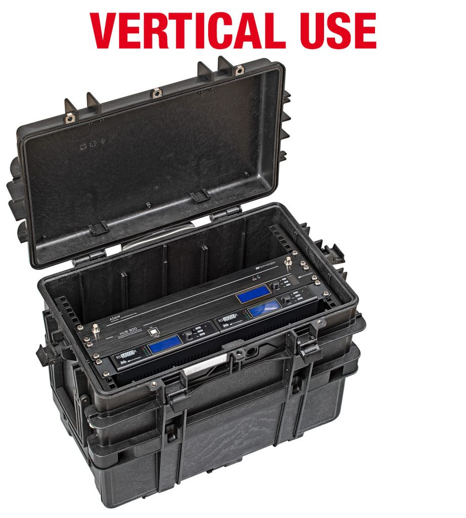 EXPLORER CASES 5140.B.6U Internal L516 x W296 x D402 mm, with Wheels, Trolley (Up to 265mm of rack depth), Black Case, 78933