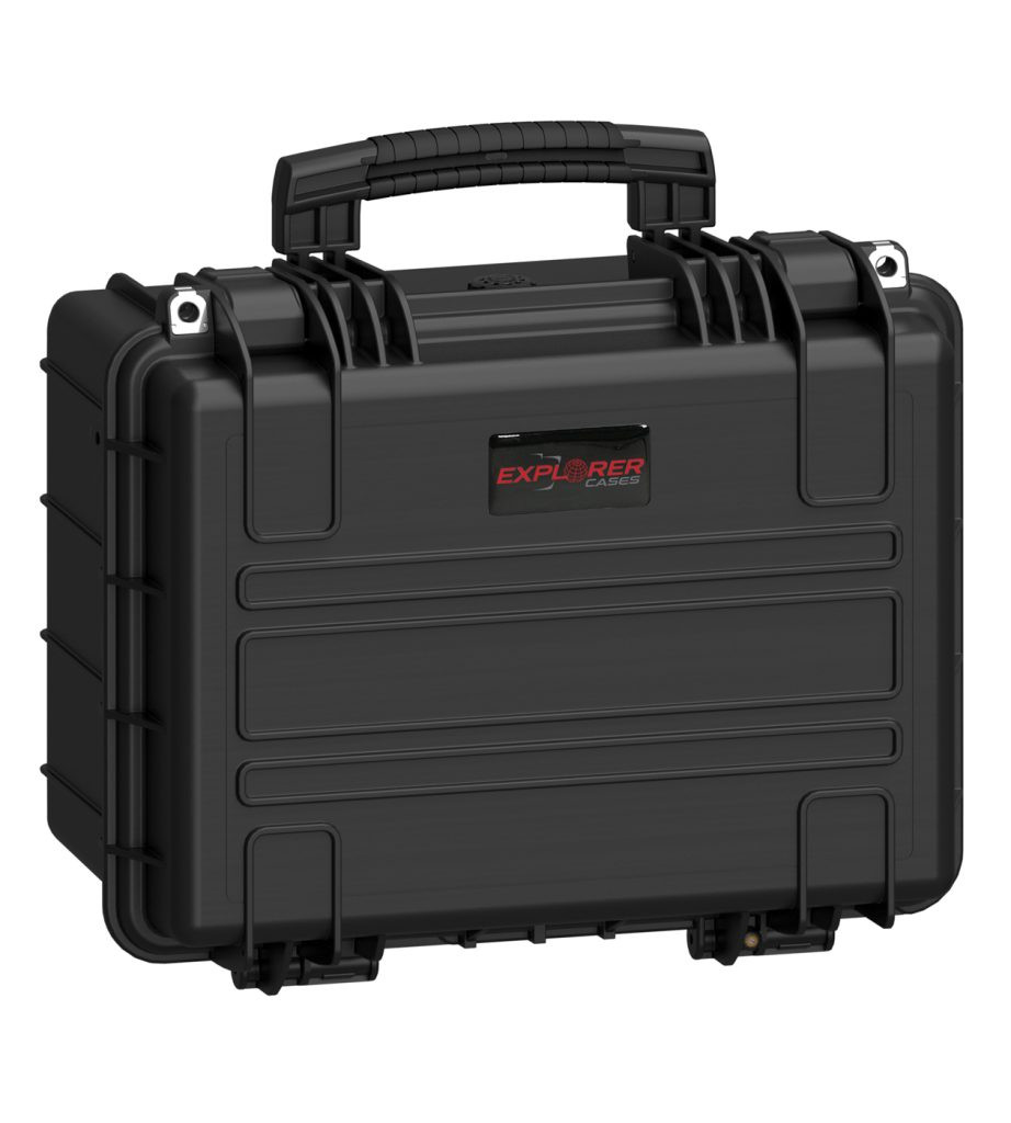 EXPLORER CASES 3823HL.B Internal L380 x W270 x D230 mm with Pre-Cubed Foam, No Wheels, Black Case, 26061