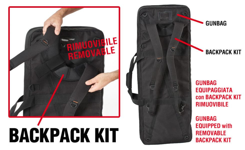 EXPLORER CASES BACKPACK KIT Mod Backpack Carrying System and Harness, Black, 6296