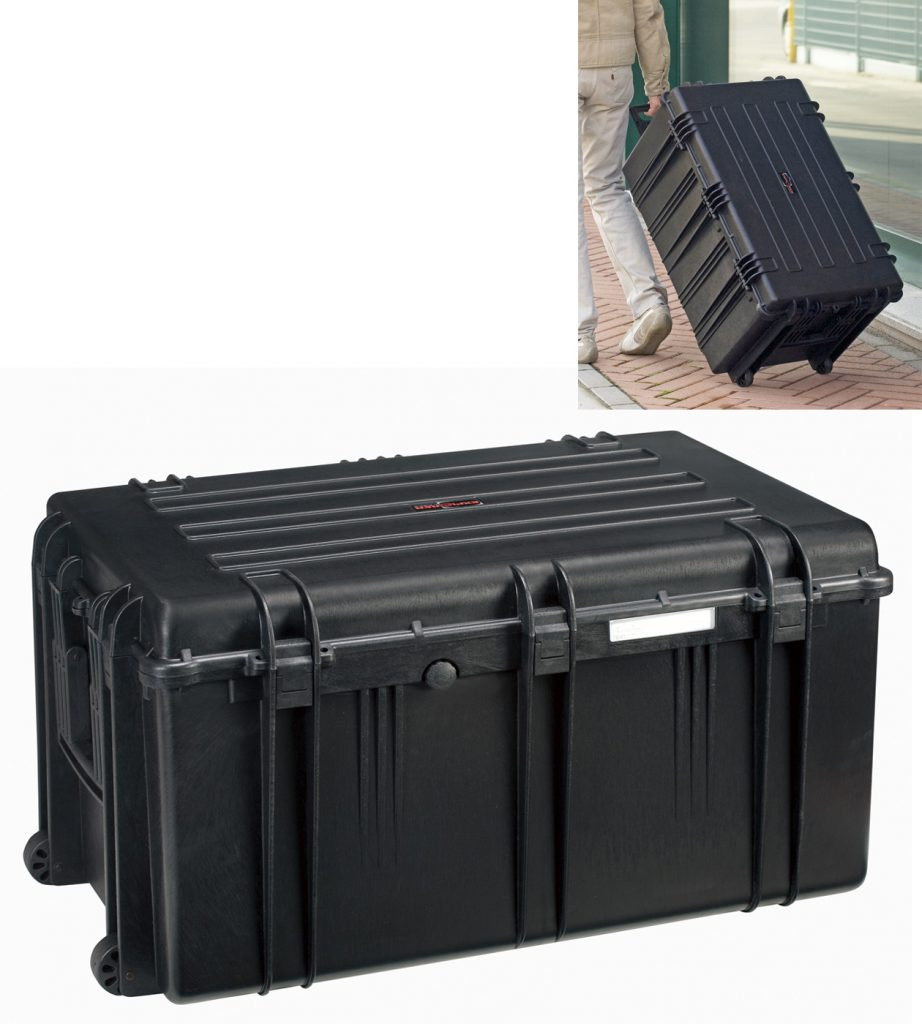 EXPLORER CASES 7641.B Internal L765 x W485 x D415 mm with Pre-Cubed Foam, Wheels, Black Case, 112402