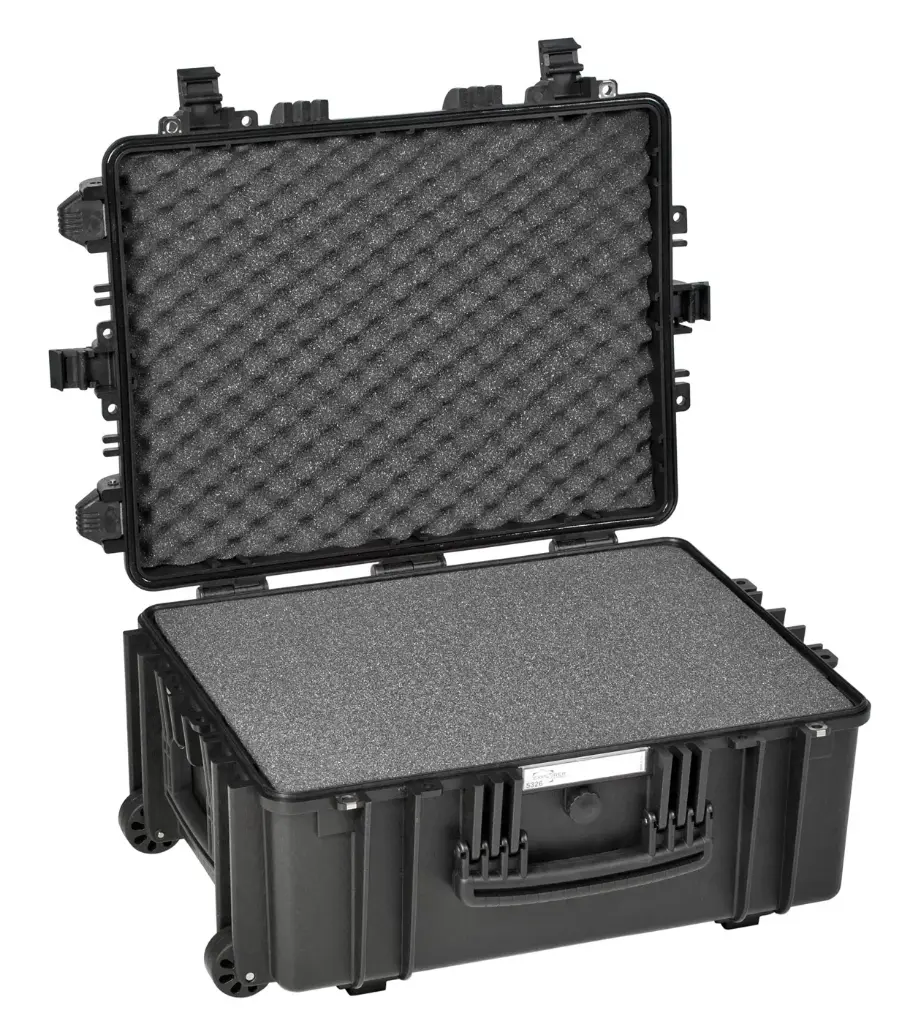 EXPLORER CASES 5326.B Internal L538 x W405 x D250 mm with Foam, Wheels, Black Case, 70562