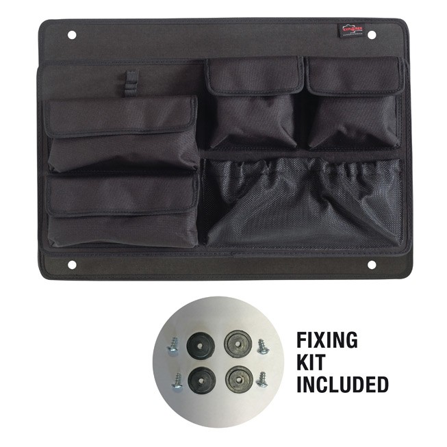 EXPLORER CASES PANEXPL58 Internal L575 x W395 mm Lid Panel for Cases 5822, 5823, and 5833, with Organized Pouches, 6836
