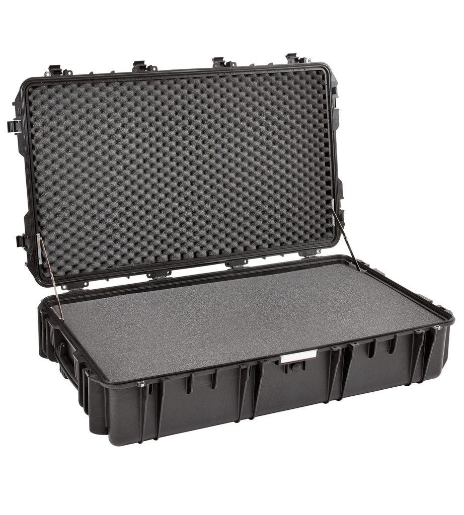 EXPLORER CASES 10826.B Internal L1080 x W620 x D260 mm with Pre-cubed Foam, Wheels, Black Case, 159460