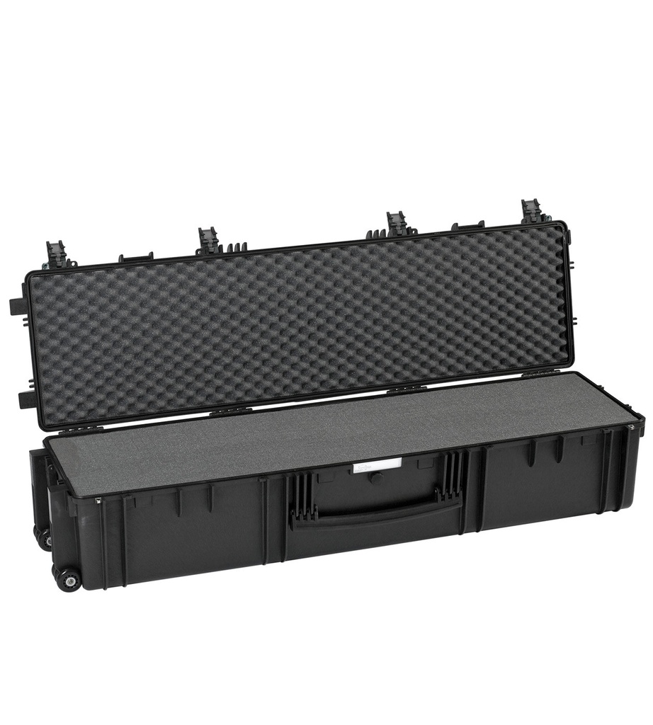 EXPLORER CASES 13527.B Internal L1350 x W350 x D272 mm with Pre-cubed Foam, Ball-bearing Wheels, Black Case, 117509