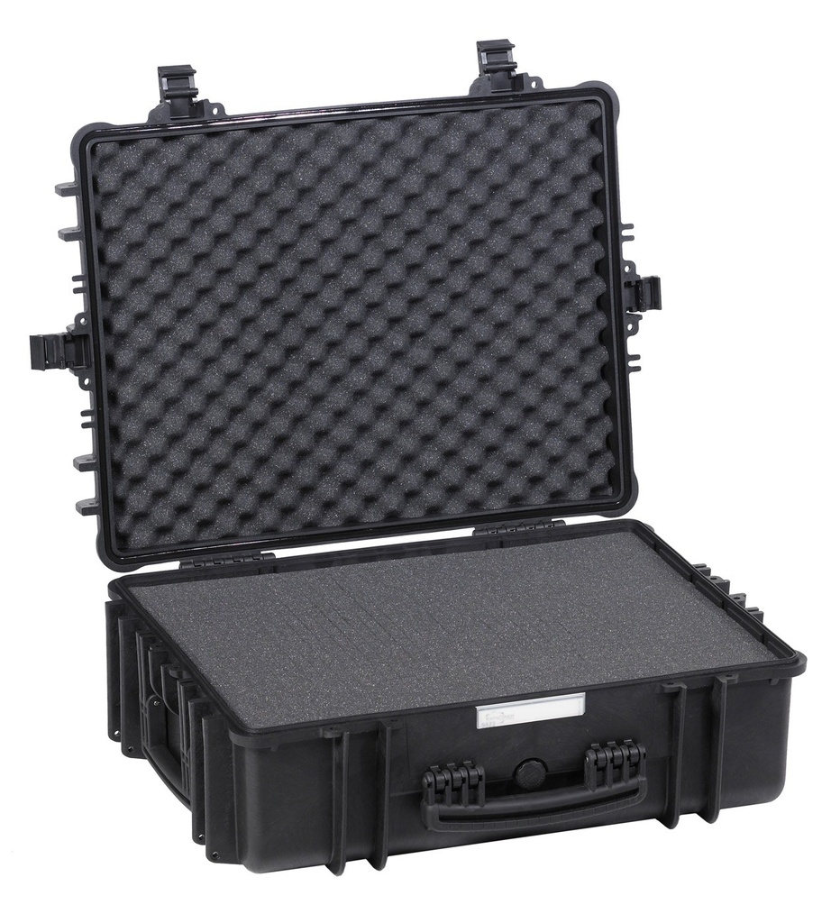 EXPLORER CASES 5822.B Internal L580 x W440 x D220 mm with Pre-cubed Foam, No Wheels, Black Case, 55328