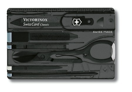 Victorinox SwissCard, Transparent Black