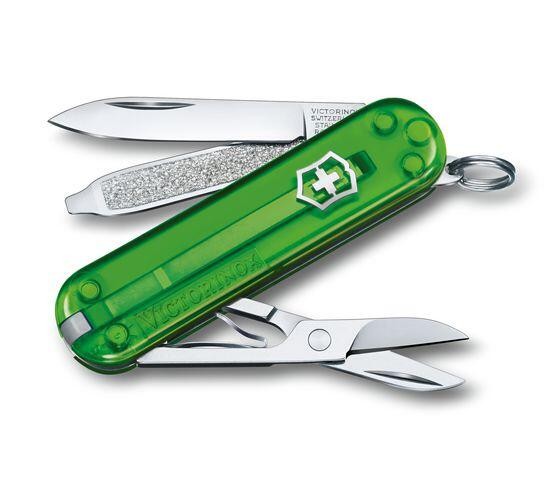 [0.6223.T41G] Victorinox Classic SD Transparent, 58mm, Green Tea