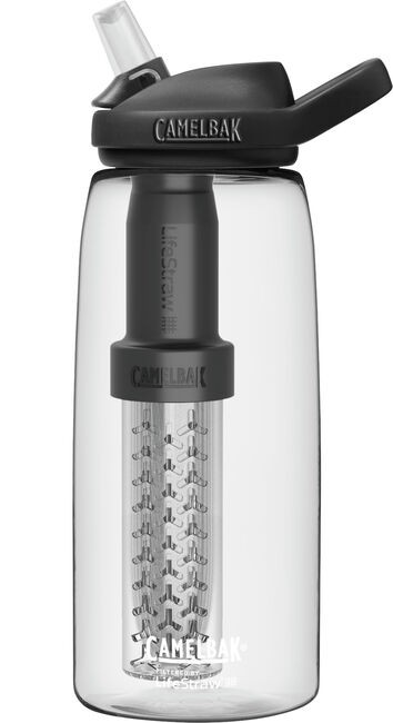 CamelBak eddy®+ Clear Water Bottle 32oz (1.0L) filtered by LifeStraw, 5380
