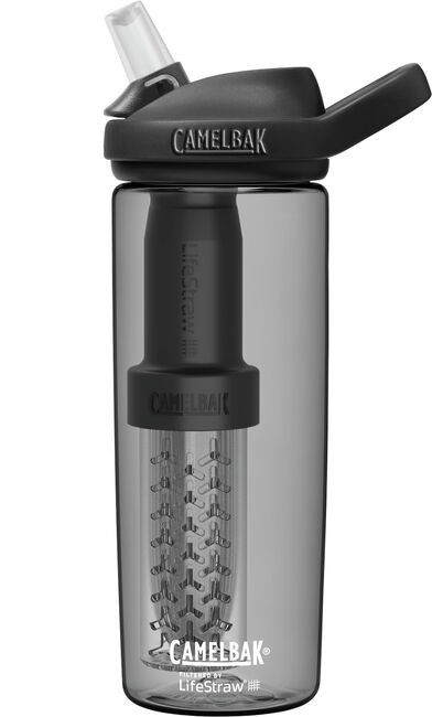 CamelBak eddy®+ Charcoal Water Bottle 20oz (0.6L) filtered by LifeStraw, 4904