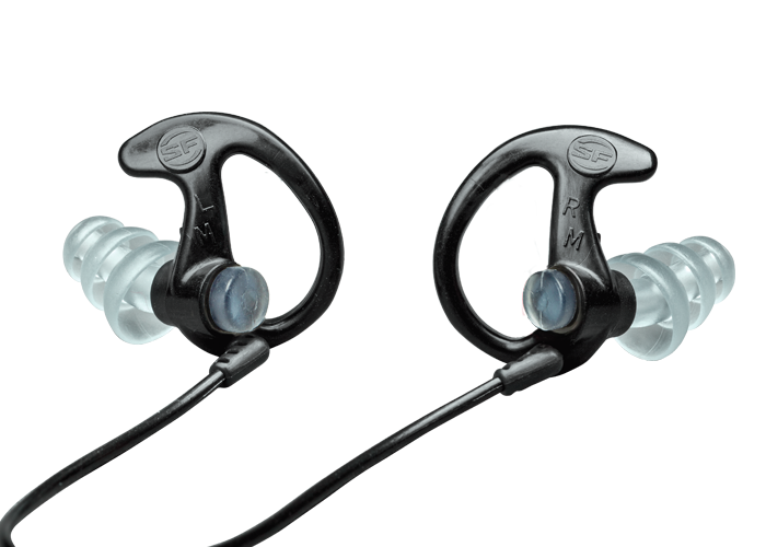 SUREFIRE EP5 Sonic Defenders Max, Black Earplugs, Full-Block Triple Flanged, 1865