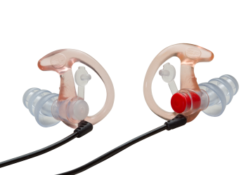 SUREFIRE EP4 Sonic Defenders Plus, Clear Earplugs, Filtered Triple Flanged, 2153
