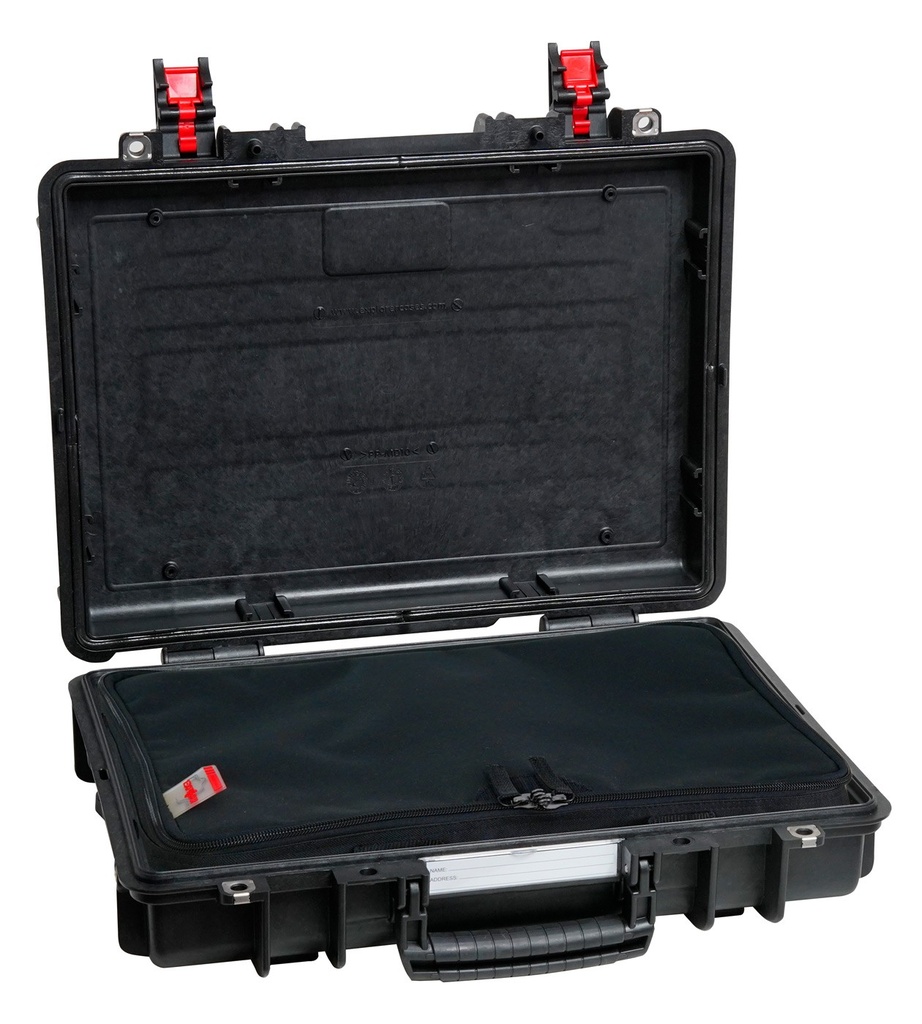 [4209HL.BGB] EXPLORER CASES 4209HL.BGB Internal L420 x W300 x D95 mm with Pistol Bag, Black Case 17298