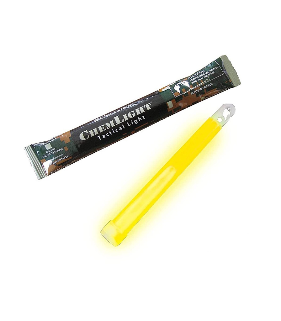 [9-27020-1-EXPIRY_03-2027] CYALUME NSN 6260-01-196-0136 6 inch Lightsticks Yellow 12 hours EXPIRY MAR-2027 0432
