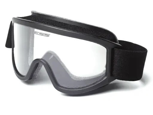 [740-0577] ESS Asian Fit Striker SAF Goggle, Black Frame w/ 2 Clear Lens, 11603