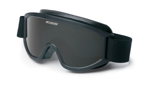 [740-0577] ESS Asian Fit Striker SAF Goggle, Black Frame w/ Clear & Smoke Gray Lenses, 9523