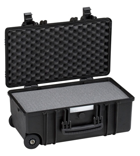 [5122.B] EXPLORER CASES 5122.B Internal L517 x W277 x D217 mm with Pre-cubed Foam, Wheels, Black Case, 42383