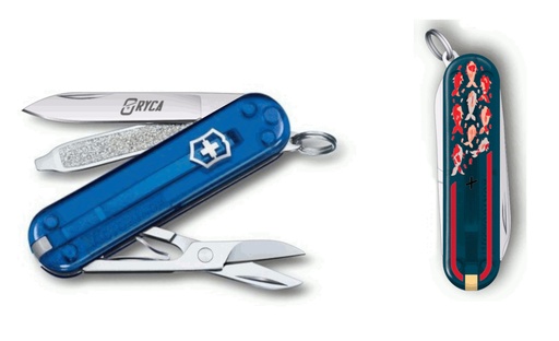 [0.6223.T61G.R9KOI] Victorinox Classic SD Transparent, Koi Edition, 58mm, Sky High, 3000