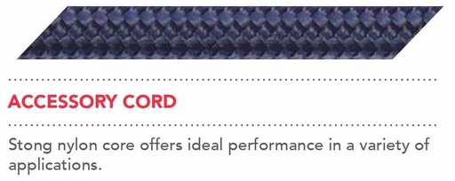 [KE1217] MARLOW Nylon Cord Ø3mm, Black, per metre 