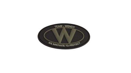 [C390-CB] TEAM WENDY PVC Logo Helmet Patch - Rev. 1, Coyote Brown