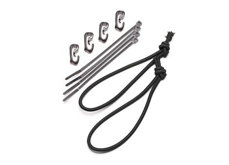 [76-SCK-30-BK] TEAM WENDY Shock Cord Kit for Rail 3.0 Helmets, Black