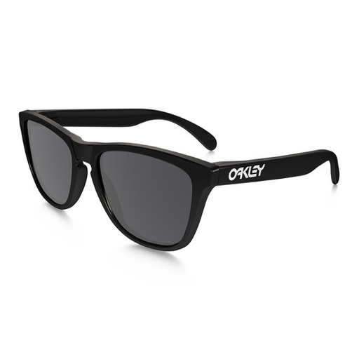 [24-306] OAKLEY Frogskin Polished Black w/Grey 13275
