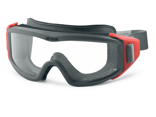[740-0377] ESS FirePro 1977 FS Goggle, Gray/Red Frame w/ Clear Lens, 11289