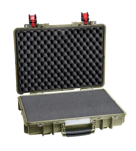 [4209HL.G] EXPLORER CASES 4209HL.G Internal L420 x W300 x D95 mm with Pre-cubed Foam, No Wheels, Military Green Case, 21921