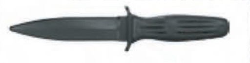 [FSRTKB] BLUEGUNS Rubber Training Knife Black