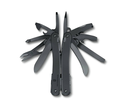 [3.0226.M3N] Victorinox Swiss Tool Spirit MXBS Black Oxidised with Black Nylon Pouch 4.0841.N