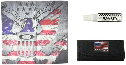 [101-008-001] OAKLEY Lens Cleaning Kit, USA Flag, 2021