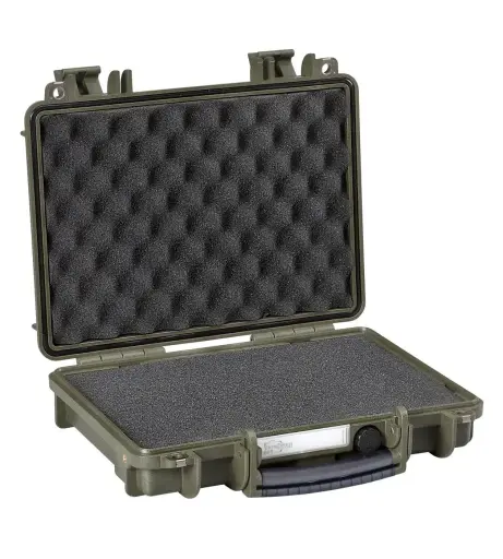 [3005.G] EXPLORER CASES 3005.G Internal L300 x W210 x D58 mm with Pre-cubed Foam, No Wheels, Military Green Case, 10182