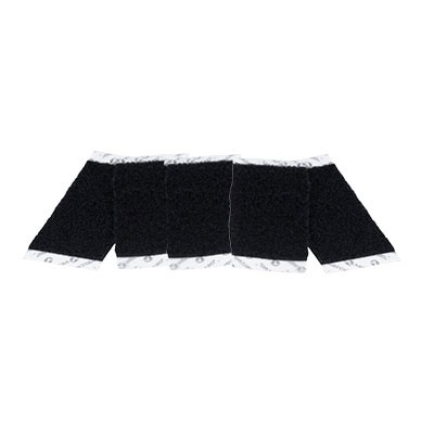 [MH-VL5BK] MOHOC Velcro Loop Strips Black 5 pk