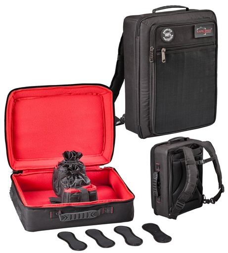 [DRN44] EXPLORER CASES DRN44 Internal L340 x W440 x D180 mm Padded Bag-Backpack for Drone, Case 4419, Black/Red with Front Pocket, 28728